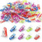 Brelet 100 Pièces Pince à Coudre, Clips Couture en Plastique, Couture Accessoires Mercerie, Pinces de Bricolage pour de la Couture, du Crochet et Bien d'autres utilisations (Couleurs Assorties)