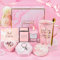YYDSXK Coffret Cadeau Femme, Idee Cadeau Femme Anniversaire Ensemble de 5 Pièces, Tasse à Café, Aromathérapie, Boule de Sel de Bain, Porteclés, Carte de Voeux, Coffret Cadeau pour Femme, Mère, Sœur