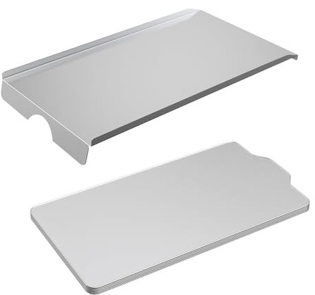 BMMXBI BCA288 Drip Pan Tray Kit, Drip Pan Heat Baffle and Grease Drip Tray Liners Kit for Traeger Select and Elite Pro Pellet Grills, Drip Pan Replacement for Traeger BCA288, BAC520 Drip Tray Liners