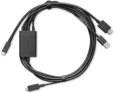 Wacom One Cable 3 en 1 para Wacom One 12 y Wacom One 13 Touch