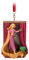 Disney Rapunzel Skizzenbuch Ornament Tangled - Whimsical, Storybook - Importiert - Weihnachten