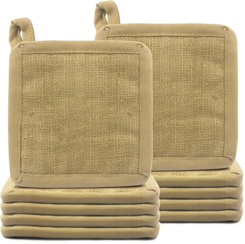 Sweetyou Lot de 10 Dessous de Verre en Jute