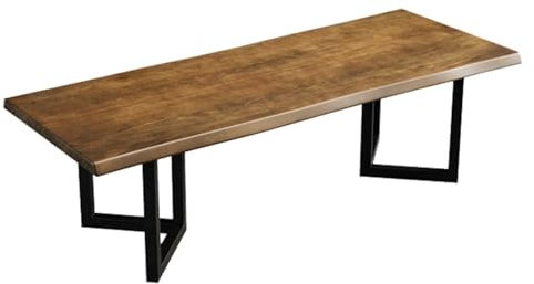 Scrivania Gaming Scrivania Pc Scrivania Per Computer In Legno Massello Con Struttura In Ferro Battuto, Scrivania Da Ufficio, Piano Del Tavolo Spesso 5 Cm, Tavolo Da Conferenza Scrivania Ufficio(180x80