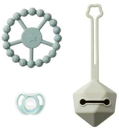 Tommee Tippee Silicone Comfort Gift Set Ultra-Light Soother, Carry Case & Teething Ring 0-6m+