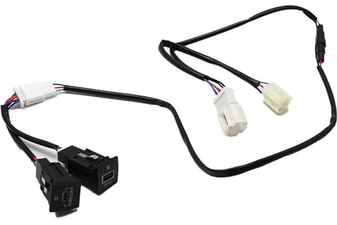 YananAC USB Ladesteckdose Schnellladegerät Doppelt QC3.0 PD Ladegerät Buchse Steckdose USB Adapter Kabelbaum Adapter für Golf 6 Golf 5 Scirocco Jetta IV EOS