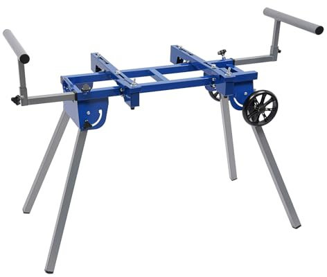 Kappsäge Werkbank 2M Zusammenklappbare Tischsäge Tischbasis Freistehende Werkbank 330.69 lbs Für 7-14“ Kappsägen (mit Rädern)