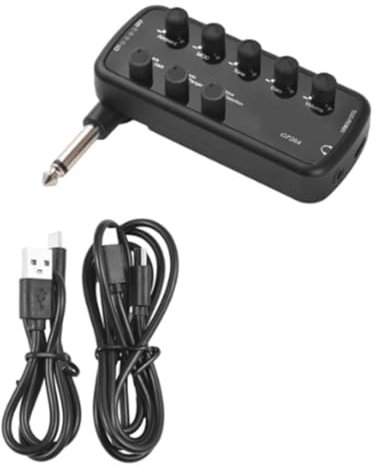 Kissmii Amplificatore per Basso Mini Amp Amplificatore per Basso Portatile per Cuffie Plug And Play per Amplificatore per Chitarra Elettrica