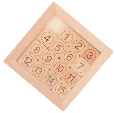 NAMOARLY Lernspielzeug Holzspielzeug für Kognitives Zahlenspielzeug mit Schiebendem Puzzle Design Fördert Kreatives und Vorstellungskraft für Montessori Erziehung