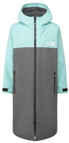 Gill Womens Sustainable Aqua Parka Changing Robe Jacket - Waterproof, PFAS Free Water Repellent, Thermal & Breathable