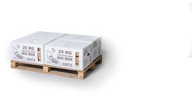 BIG BOX FEMIRO - Legna da ardere in SCATOLE da 25 Kg. Legna di olivo su bancale ideale per camini, stufe, forni, pizzerie e barbecue. Confezioni da 25 a 500 kg. (100 Kg)