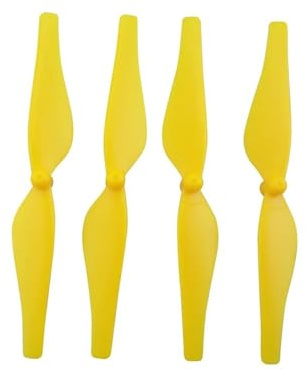 7 Farben erhältlich, 4 Propeller – passend for Tello-Drohne, geeignet for Luftaufnahmen.(4PCS Yellow Blade)
