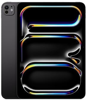 Apple iPad Pro 11'' (M5): Ultra Retina XDR, Vetro standard, 512 GB, Wi-Fi + Cellular, fotocamere frontale e posteriore da 12MP, scanner LiDAR, un giorno di batteria – Nero siderale