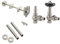 Brushed Nickel Cast Iron Radiator Pack