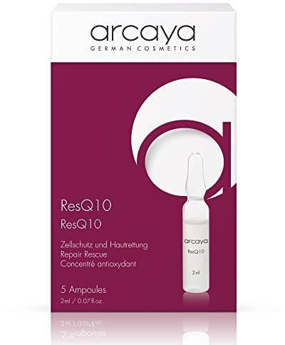 ResQ10 Ampullen | arcaya ResQ10 Anti-Aging Ampullen | Gesichtsserum zur Zellerneuerung und Hautglättung | arcaya Ampullen aus Deutschland