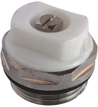 SOMATHERM FOR YOU, Bouchon Purgeur Orientable M15/21 en Hostaform pour Radiateurs - Compatible avec orifices 15/21 - Idéal pour l'évacuation d'air en eau chaude/froide - Gris/Argent