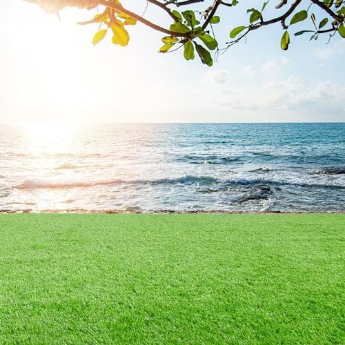 Steffensmeier Kunstrasen Ireland | Sonnenstunden: 20.000 | 42 mm | Outdoor | Meterware | wasserfest | Grün, Größe: 100x200 cm