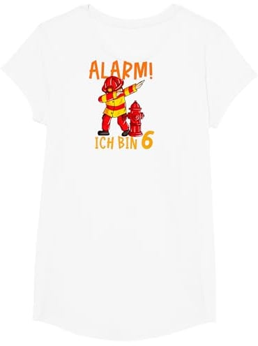 Feuerwehr 6. Geburtstag Jungen 6 Jahre Geschenk Feuerwehr T-Shirt