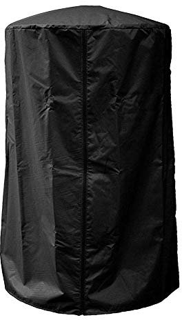 HTYG Cubierta para Calentador de Patio Mesa Redonda - Impermeable con Cremallera - Tela Oxford - Aire Libre - 61 * 96.5cm (Negro)