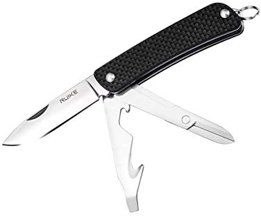 Ruike Unisex – Erwachsene S31-B Black Taschenmesser, Schwarz, 12,2 cm
