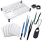 Switch Tester Switch Opener Acrylic Lube Station DIY Double-Deck Removal Platform Keycaps Puller for Custom Gateron Cherry Mechanical Keyboard Switch Films(Lubrication Kit B)
