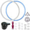 Sealing Ring and Steam Release Handle,Float Valve Replacement Parts with Anti-Block Shield For Instant Pot Duo 8 Quart (8Qt)