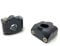 Motorbike Handlebar Risers Black Clamps for 22mm 7/8 Handlebars 20mm Rise