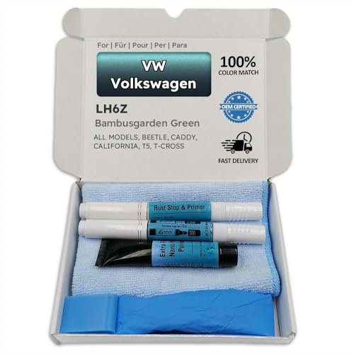Genuine Colors Lackstift BAMBUSGARDEN Green LH6Z für VW Volkswagen Grün Beetle Caddy California T5 T-Cross