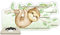 Farbklecks-Collection Musikboxregal Starter Set Faultier