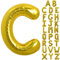 TONIFUL 40 Zoll große Goldfarbene C Buchstabe Ballons Jumbo Helium Ballons, Folie Mylar Big Alphabet Ballons für Geburtstagsfeier Jubiläum Valentinstag Zubehör Dekorationen