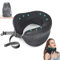 AOT Nackenkissen Flugzeug Reisekissen Nackenhörnchen Reise Memory-Schaum Erwachsene Weich Nackenstütze Zusammenklappbar mit Waschbarem Bezug Travel Pillow für Reisen, Auto, Flugzeug, Camping (Grau)