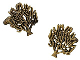 Manschettenknöpfe Herren Hochzeit, Manschettenknöpfe Herren Hochzeit Blatt Bronze Vatertagsgeschenk 2.2X1.9CM