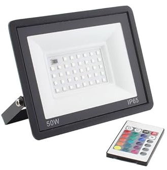 Proyector LED RGB, 50W + mando a distancia, RGB
