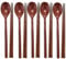 Ksrnsne 5 Pairs Chopsticks and 5 Spoons Set Reusable Wooden Korean Dinnerware Combinations Long Handle Tableware Set for Home, Kitchen, Restaurant