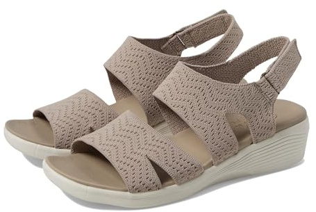 Skechers GEMÜTLICH SANDALE DAMEN ARYA - MODERN MUSE SUAVE TEJIDO TAUPE talla numeric_39