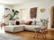 Lisa Design Onyx – modulares 5-Sitzer Ecksofa Links – aus Stoff Beige