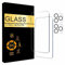 HTE Pro Full Coverage Screen Protector for iPhone 12 Pro MAX 6.7-Inch with Camera Lens Protector, Tempered Glass Film, HD Clear, 2-Pack Each