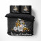FEBE 3D Bettwäsche Schneeflocken Weihnachtsbaum Weihnachten Bettbezug-Set 135x200 + Kissenbezug 80x80 cm Wendebettwäsche 2 Teilig mit Reißverschluss Mikrofaser Winterbettwäsche Duvet Cover