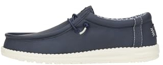 HEYDUDE Wally Classic Herren - Slip-on Schuhe - Mokassin-Stil, Navy, 45