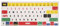 kwmobile Tastatur Aufkleber Englisch kompatibel mit Apple MacBook Air 13.6 M2 (A2681) Touch ID Model Keyboard Sticker - Farb-Aufkleber für US QWERTY Tastatur - Mehrfarbig