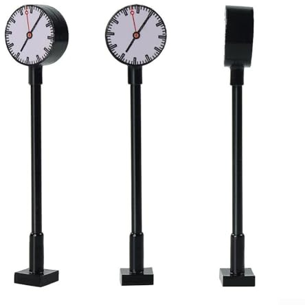 3 Stück Modelleisenbahn-Lichter, Plattform-Uhr, Mini Laternenpfahl, Straßenlaterne Modellbau, Modell LED Lampen, Laternenpf-Modell-Licht für Eisenbahn-Gebäude-Licht-Layout HO Maßstab 1:87