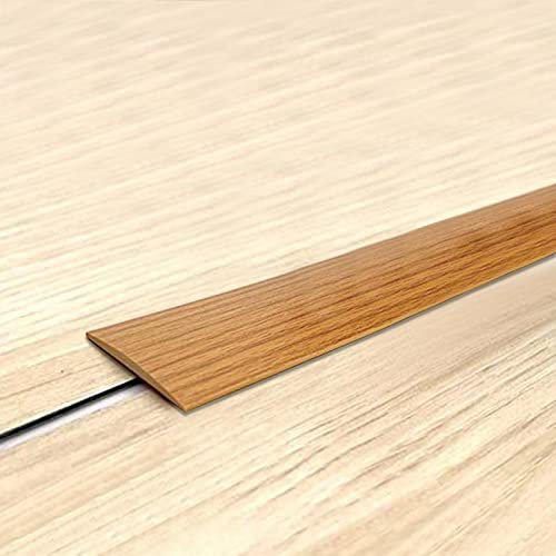Übergangsprofil Selbstklebend Abdeckleiste, Vinyl Übergangsleiste, Böden Laminat Ausgleichsprofil, Multifunktion-Weiss Fensterleiste, Flachleiste, Zierleiste (1, gelbe Eiche, 2M)