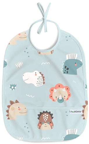 Nombear Wasserdichtes Lätzchen für Baby 6-12 Monate, 1 Packung - Beikost Baby Zubehör, Babylätzchen für BLW