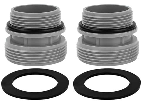 FUFRE Lot de 2 adaptateurs de tuyau de piscine pour Intex Coleman 4560, pour tuyau de piscine Hayward Intex 38 mm à 58 mm, kit de raccordement pour piscine hors sol et pompe de filtration de piscine