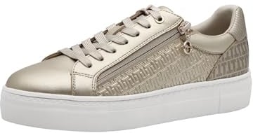 Tamaris Schnürer Damen Vegan Sportlich metallic,EU 39