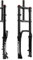 BSFHQS Forcella Ammortizzata 20 Pollici 4.0 Pneumatici 120mm Corsa 1-1/8 Fat Bikes Forcella Pneumatica Rimbalzo Regolabile Bicicletta da Montagna Forcella Freno Disco 9 * 135mm QR(Black)