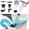 Aolawco Toilet Plunger, Upgraded Toilet Unblocker with Real Time Barometer and 4 Replaceable Heads, Powerful Sink Unblocker High Pressure Plunger Kit with Holder for Bathtub, Drain, Kitchen Clogged