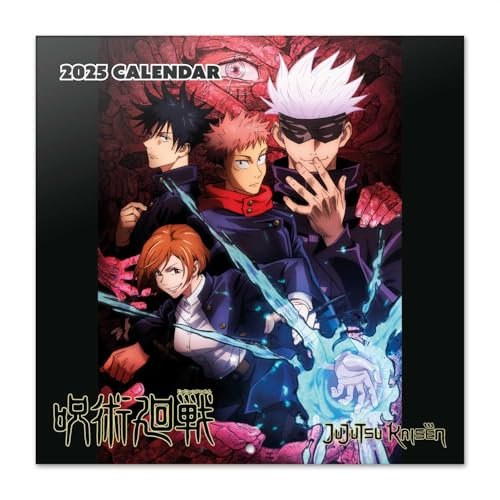 Kalender 2025 Wandkalender 2025 Grupo Erik Jujutsu Kaisen Kalender 2025 Familienplaner 2025 30 x 30 cm Jahreskalender Familienkalender 2025 - Offizieller Manga Kalender