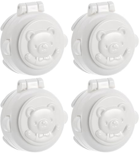Gatuida Washing Machine Button Covers: 4pcs Child Proof Safety Button Lock Proofing Lock Cover Car Washing Machine Computer Key Start Protection Cover for Washer Oven Refrigerator