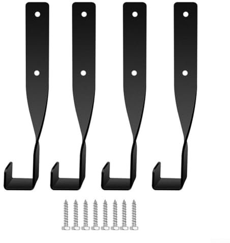 Kettensägen-Wandhalterung, robustes Kettensägenhalter-Set, Mehrzweck-Gestell für Aufbewahrung und Organisation, Aufbewahrungsregal, Kettensägenständer, Wandmontage, Aufhänger (4 Stück)