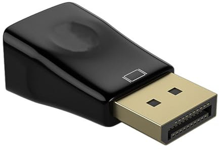Adattatore da DP a VGA: Displayport DP a VGA HD | Adattatore nero Convertitore DisplayPort a VGA DP TO VGA HD 1080P elettronici, Immagini nitide per computer, TV, laptop, proiettori